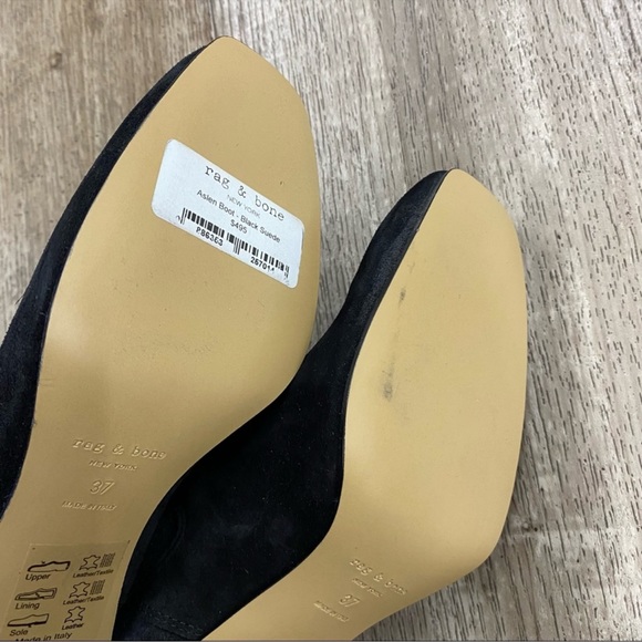 rag & bone Aslen bootie in Black Suede 5 - Picture 2 of 4